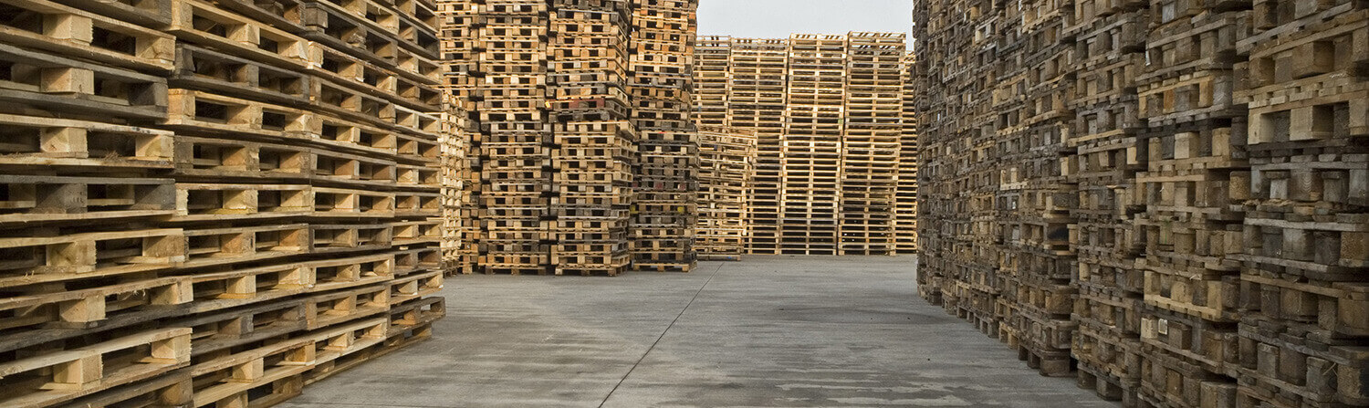 Stacks of Pallets Outdoors