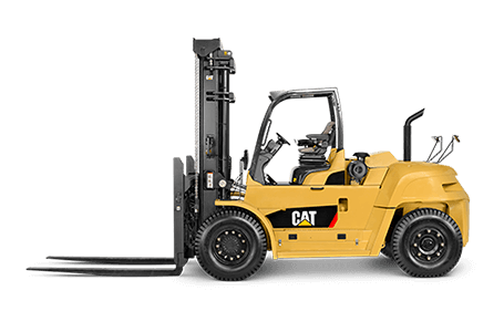Left side view of Cat lift truck
