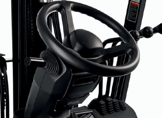 Steering wheel of Cat small electric cushion forklift